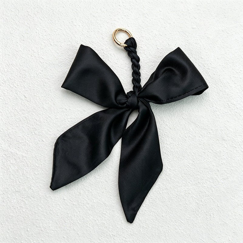 Teuke Home Black Series Bow Bag Charm - Soft Bag Accent