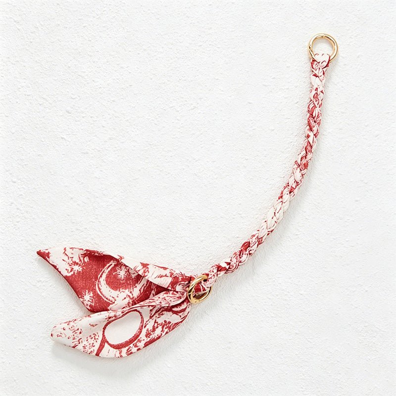 Teuke Home 10.24'' Red Series Short Leaf Ribbon Bag Strap - Mini Accent