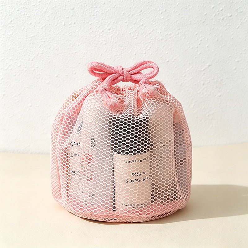 Teuke Home Mesh Drawstring Storage Pouch - Home Organizer