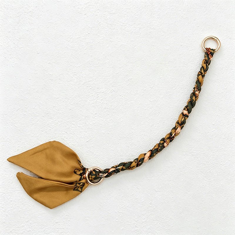 Teuke Home 10.24'' Khaki Series Short Leaf Ribbon Bag Strap - Mini Accent