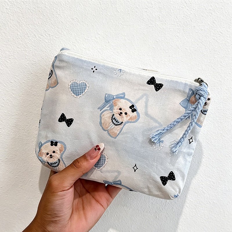 Teuke Home Quilted Print Coin Pouch - Small Storage Accent