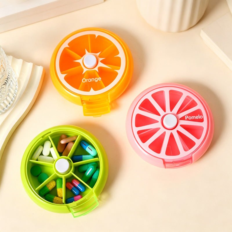 Teuke Home Fruit Shape Pill Case Organizer Box - Warm Room Detail