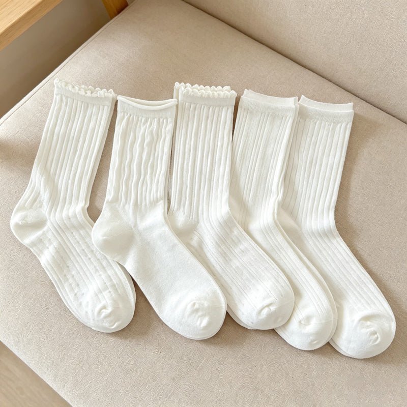 Teuke Home Textured Soft Rib Textured Hosiery - Small Space Helper