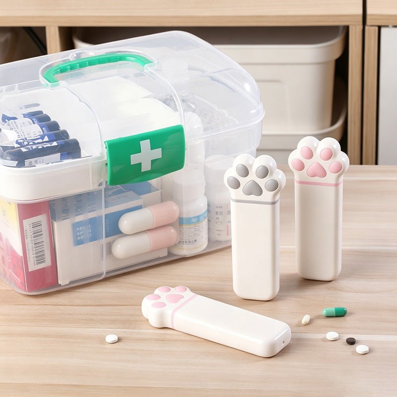 Teuke Home Cat Paw Pill Organizer - Soft Home Detail
