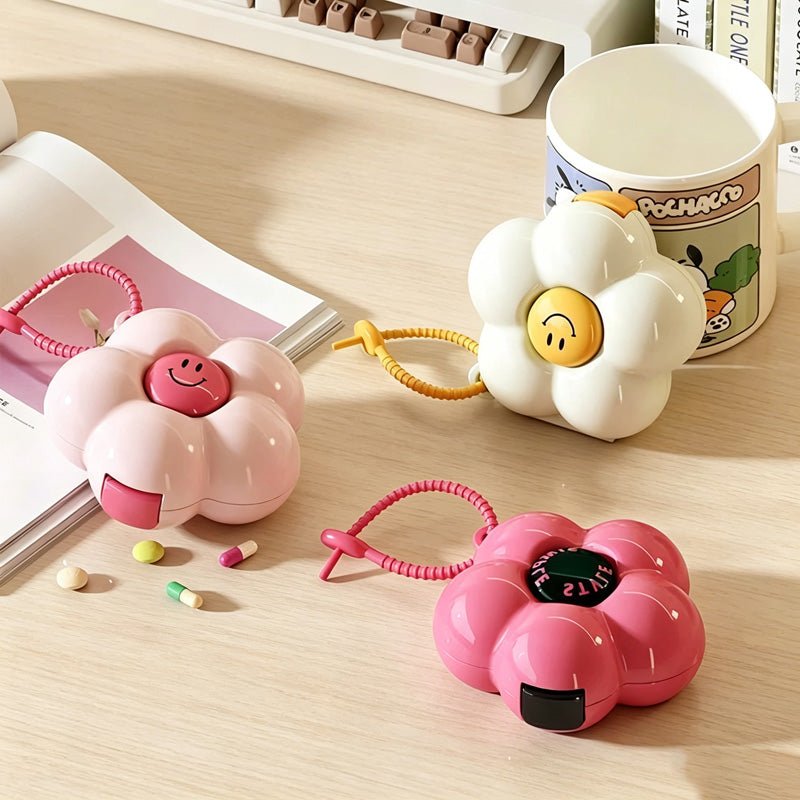 Teuke Home Floral Pill Case - Small Space Helper