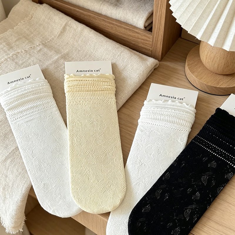 Teuke Home Textured Socks Textured Hosiery - Everyday Use Accent