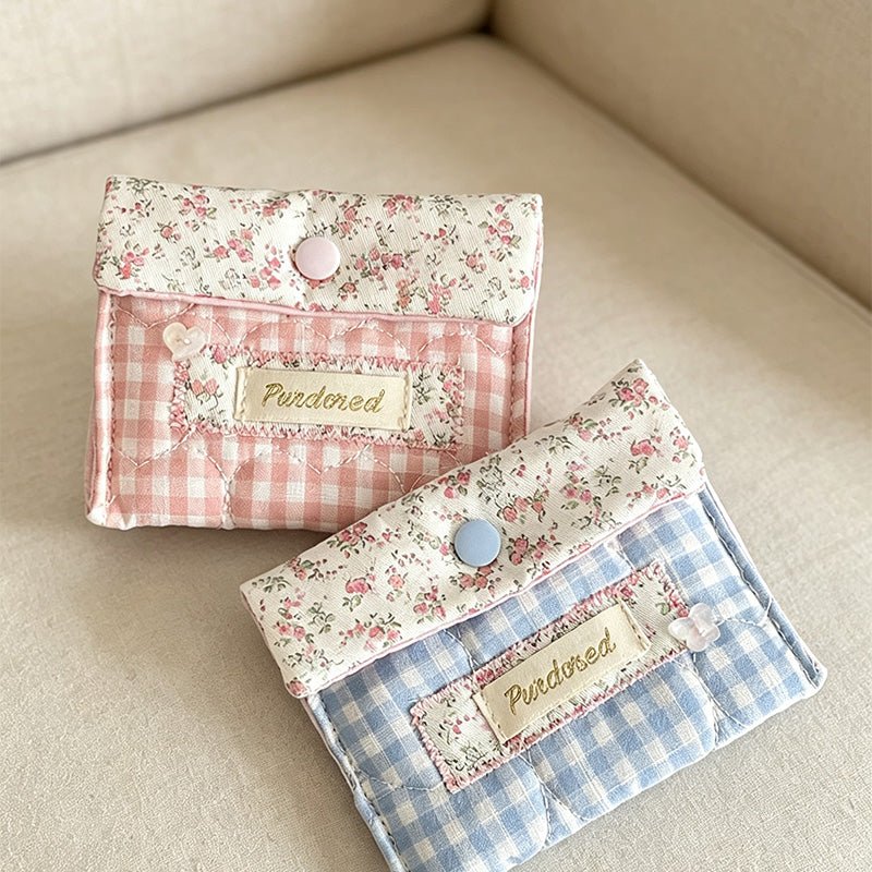 Teuke Home Quilted Ruffled Trim Organizer Bag - Practical Room Accent
