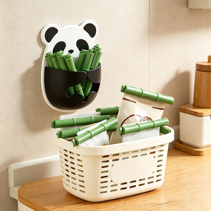 Teuke Home Textured Panda Holder Organizer Box - Small Space Helper