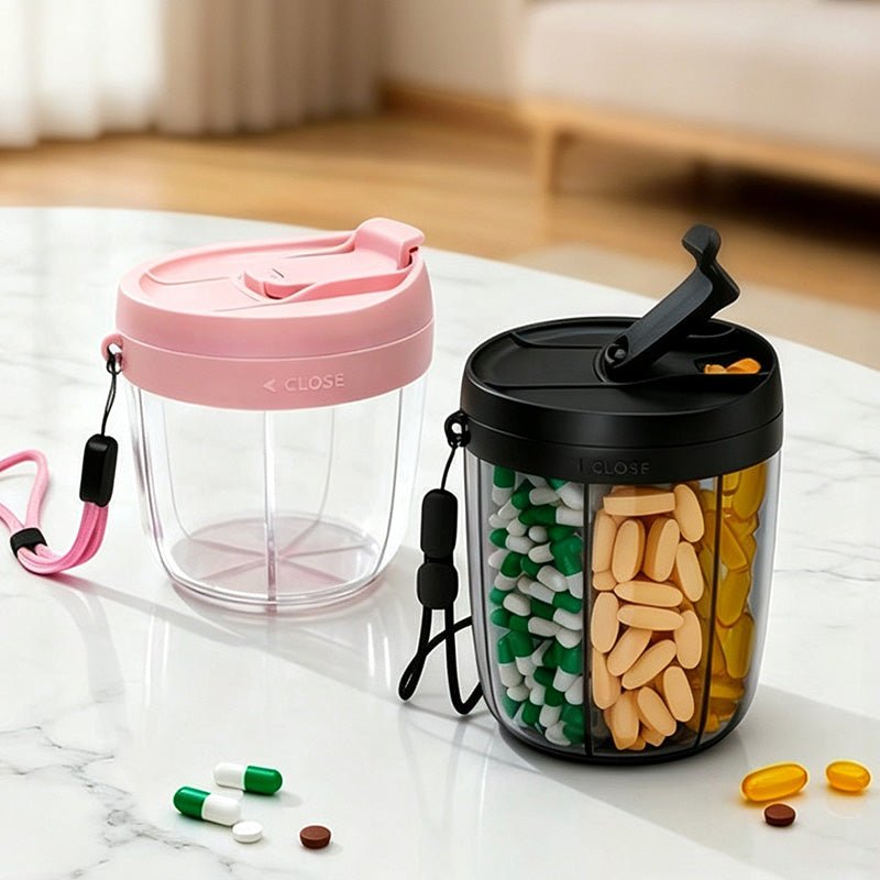 Teuke Home Round Clear Wall Organizer Box - Everyday Use Accent