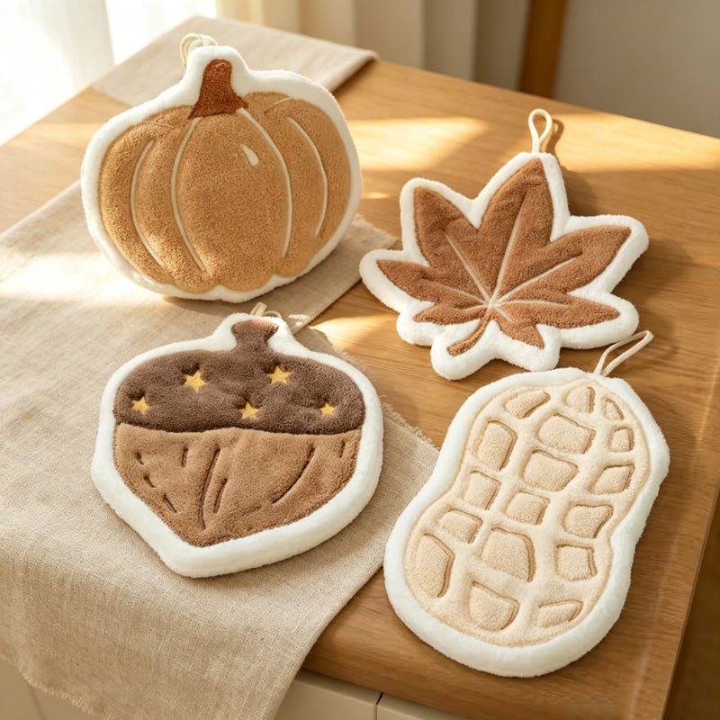Teuke Home Hanging Maple Leaf Hanging Towel - Cozy Corner Accent