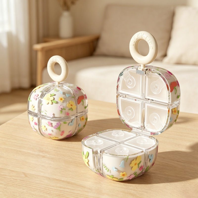 Teuke Home Floral Print Organizer Box - Simple Daily Essential