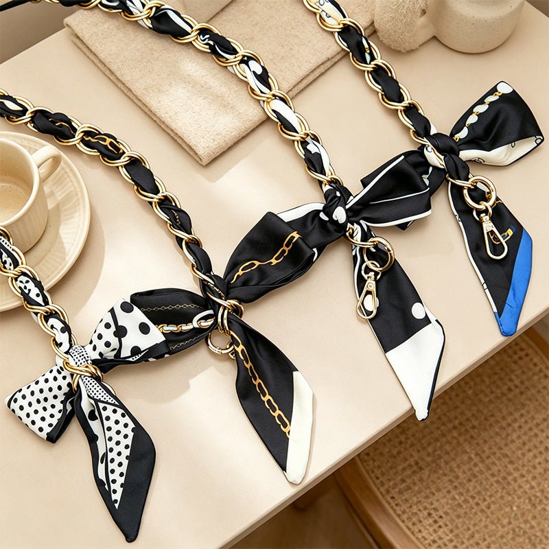 Teuke Home 16.54'' Pattern Bow Chain Bag Strap - Everyday Accent