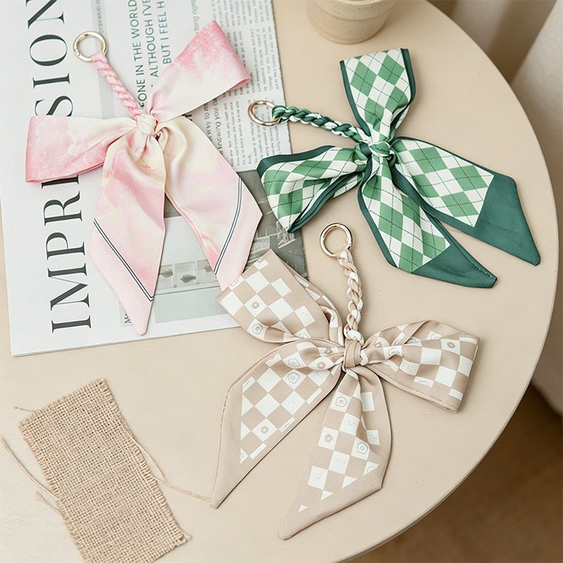 Teuke Home Blue Series Bow Bag Charm - Soft Bag Accent