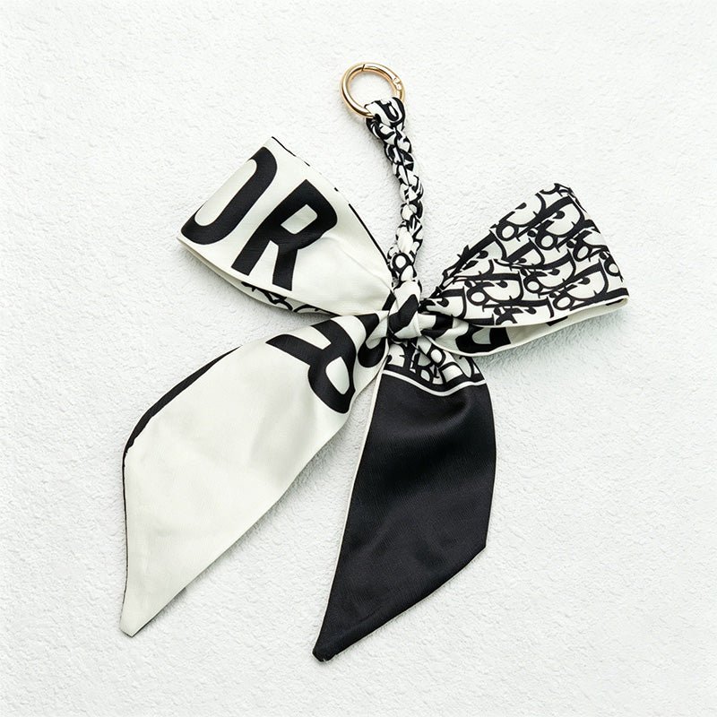 Teuke Home Black Series Bow Bag Charm - Soft Bag Accent