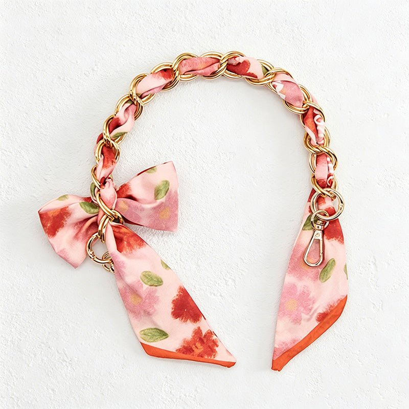 Teuke Home 16.54'' Red Series Pattern Bow Chain Bag Strap - Everyday Accent
