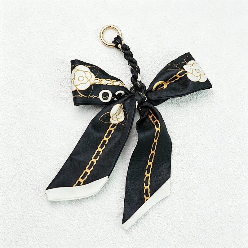 Teuke Home Black Series Bow Bag Charm - Soft Bag Accent