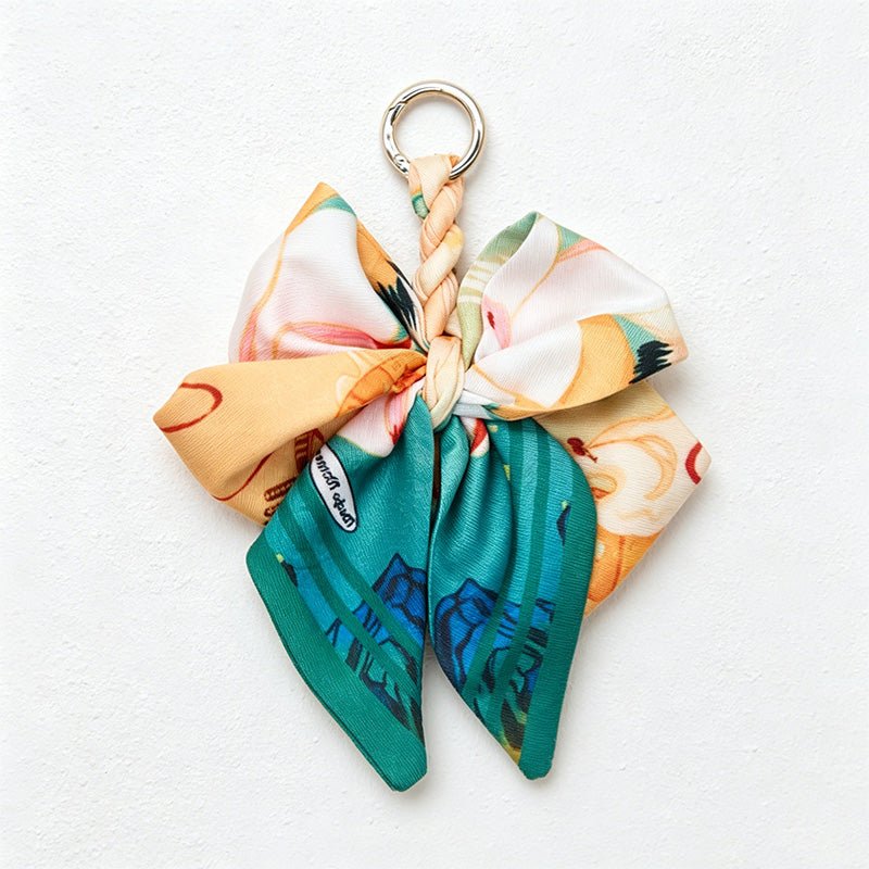 Teuke Home 5.51'' Pattern Bow Bag Charm - Handle Accent