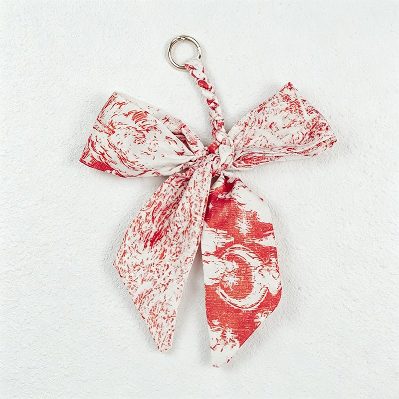 Teuke Home Red Series Bow Bag Charm - Soft Bag Accent