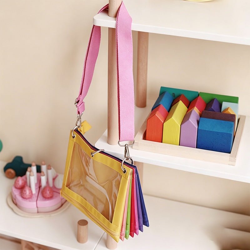 Teuke Home Rainbow Seven-Color Toiletry Bag Set- Colorful Storage Pouch