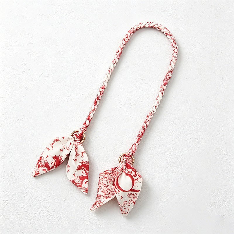 Teuke Home 18.89'' Red Series Braided Bow Chain Bag Strap - Shoulder Accent