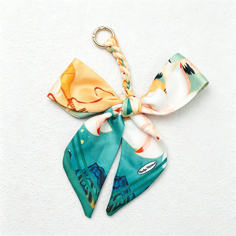 Teuke Home Long Tail Bow Bag Charm - Soft Bag Accent