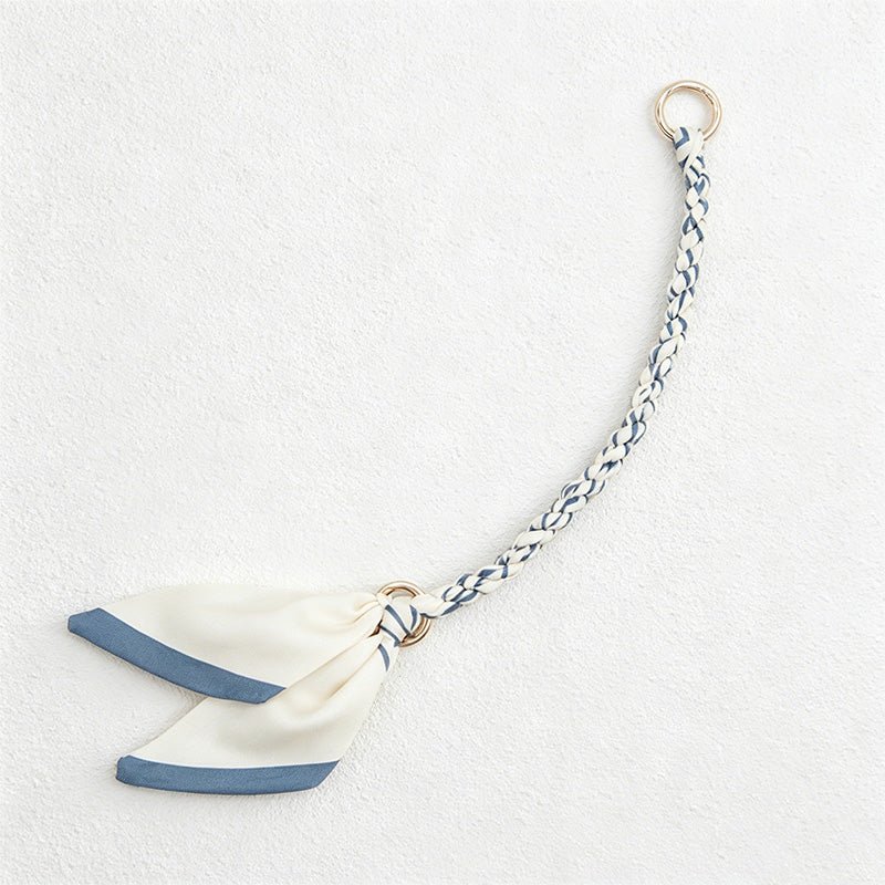 Teuke Home 10.24'' Blue Series Short Leaf Ribbon Bag Strap - Mini Accent