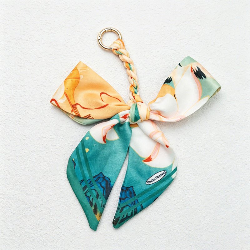 Teuke Home Green Series Bow Bag Charm - Soft Bag Accent