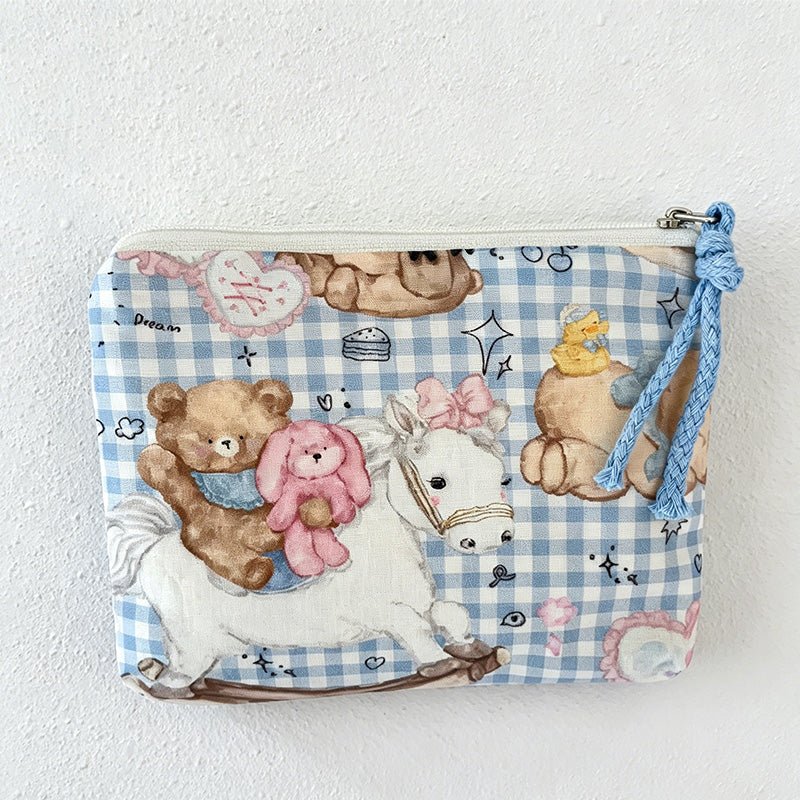 Teuke Home Canvas Zipper Pouch - Small Storage Accent