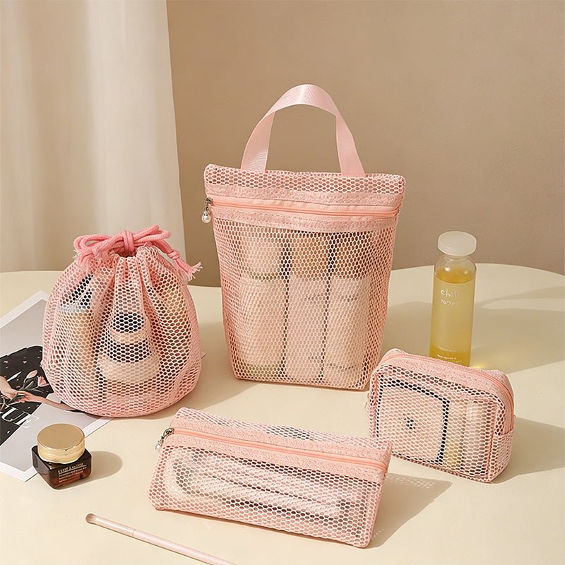 Teuke Home Window Mesh Drawstring Storage Bag - Home Organizer