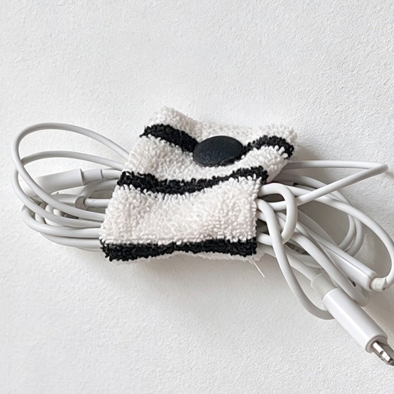 Teuke Home Textured Cord Pouch Organizer Bag - Small Space Helper