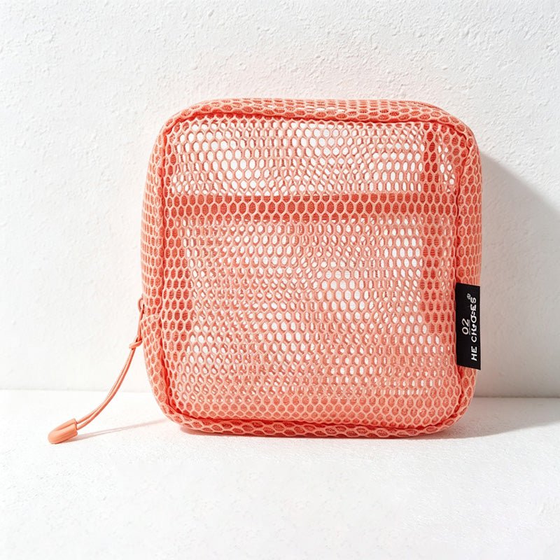Teuke Home Zippered Square Zip Organizer Bag - Simple Daily Essential