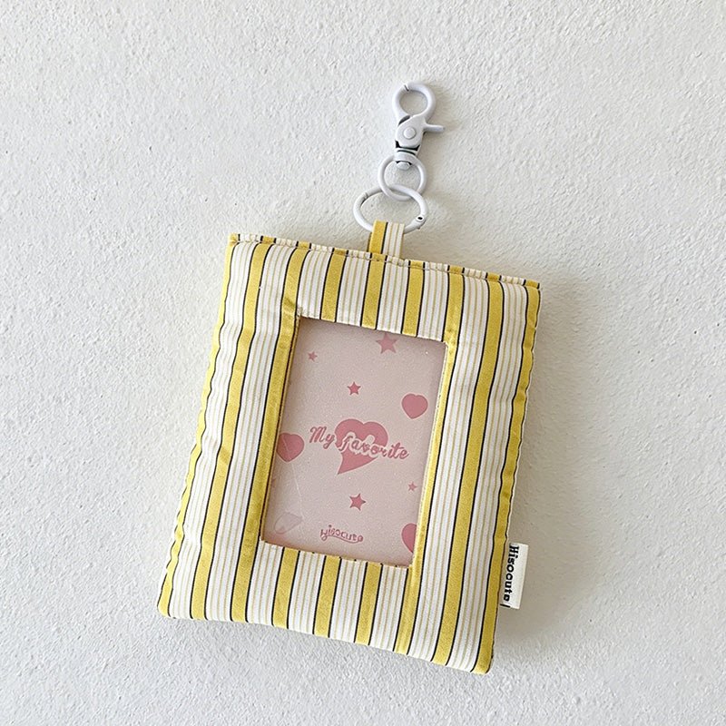 Teuke Home Quilted Photo Card Keychain Pouch - Bag Charm Accent