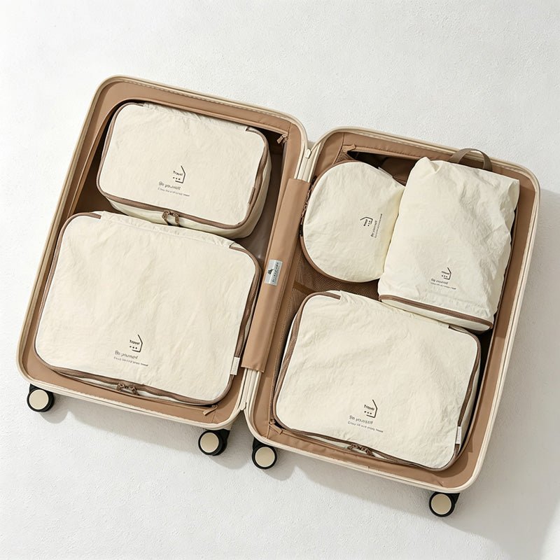 Teuke Home 5PCS Compartment Tote Organizer Bag Set- Warm Room Detail