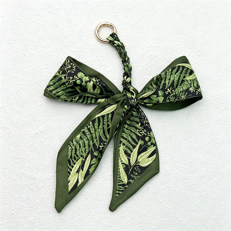 Teuke Home Green Series Bow Bag Charm - Soft Bag Accent