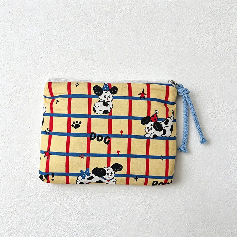 Teuke Home Cartoon Animal Print Coin Pouch - Small Storage Accent