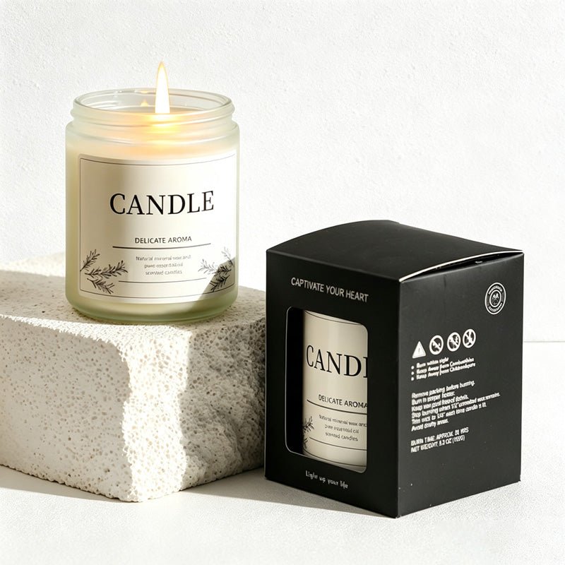 Teuke Home English Pear & Freesia Scent Glass Jar Candle - Small Space Helper