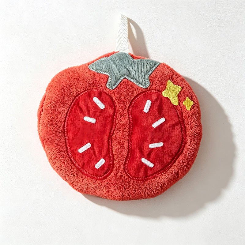 Teuke Home Hanging Tomato Shape Hanging Towel - Small Space Helper