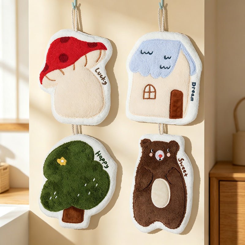 Teuke Home Hanging Tree House Hanging Towel - Easy Storage Accent