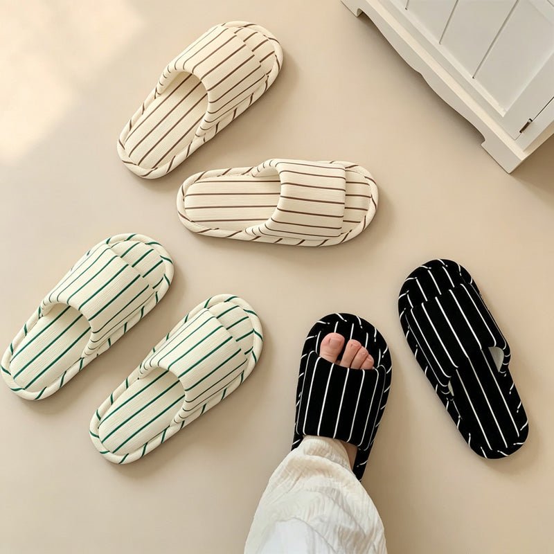 Teuke Home Textured Slides Home Slippers - Practical Room Accent