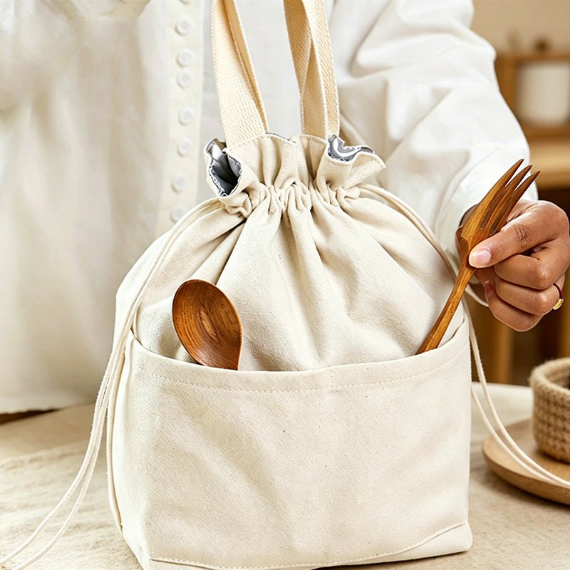 Teuke Home Drawstring Shopping Tote Bag - Everyday Storage Accent