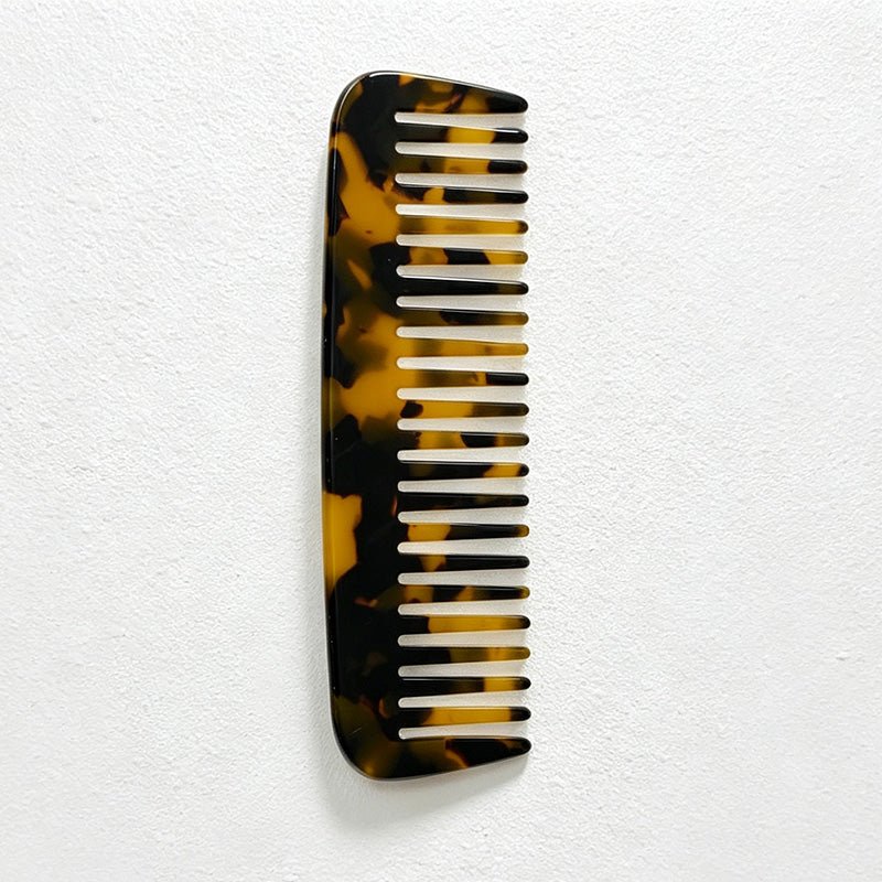 Teuke Home Shell Shape Tortoiseshell Pocket Comb - Easy Storage Accent