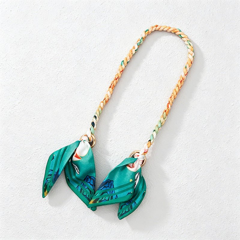 Teuke Home 18.89'' Green Series Braided Bow Chain Bag Strap - Shoulder Accent