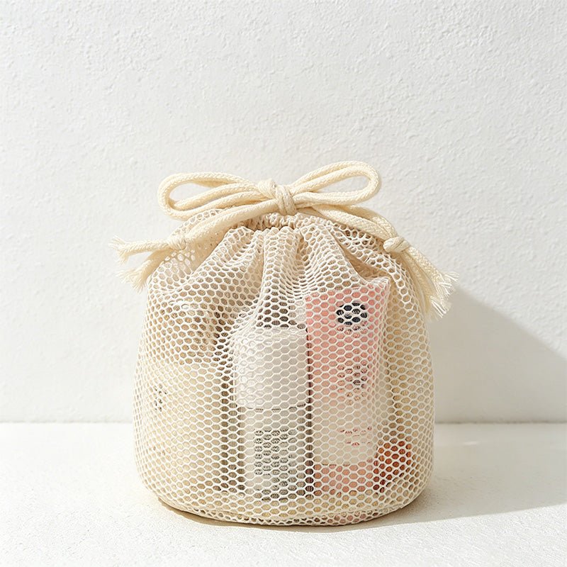 Teuke Home Mesh Drawstring Storage Pouch - Home Organizer