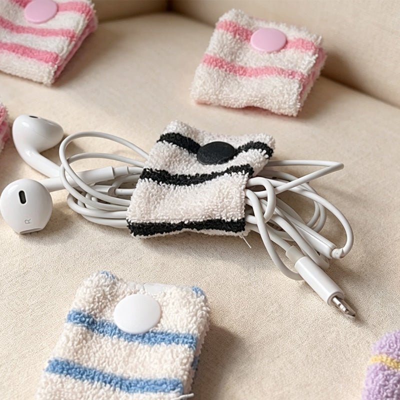 Teuke Home Textured Cord Pouch Organizer Bag - Small Space Helper