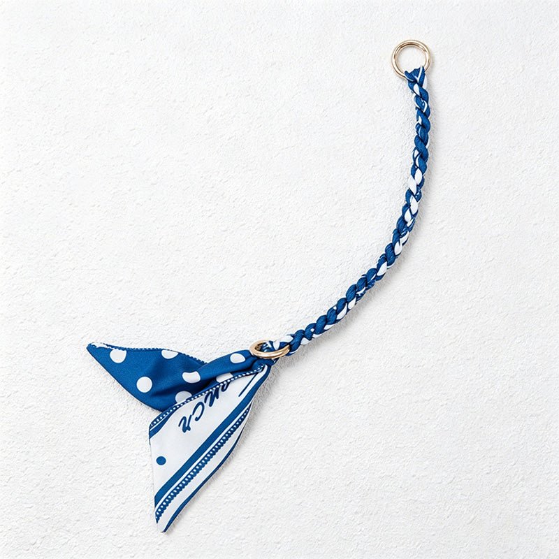 Teuke Home 10.24'' Blue Series Short Leaf Ribbon Bag Strap - Mini Accent