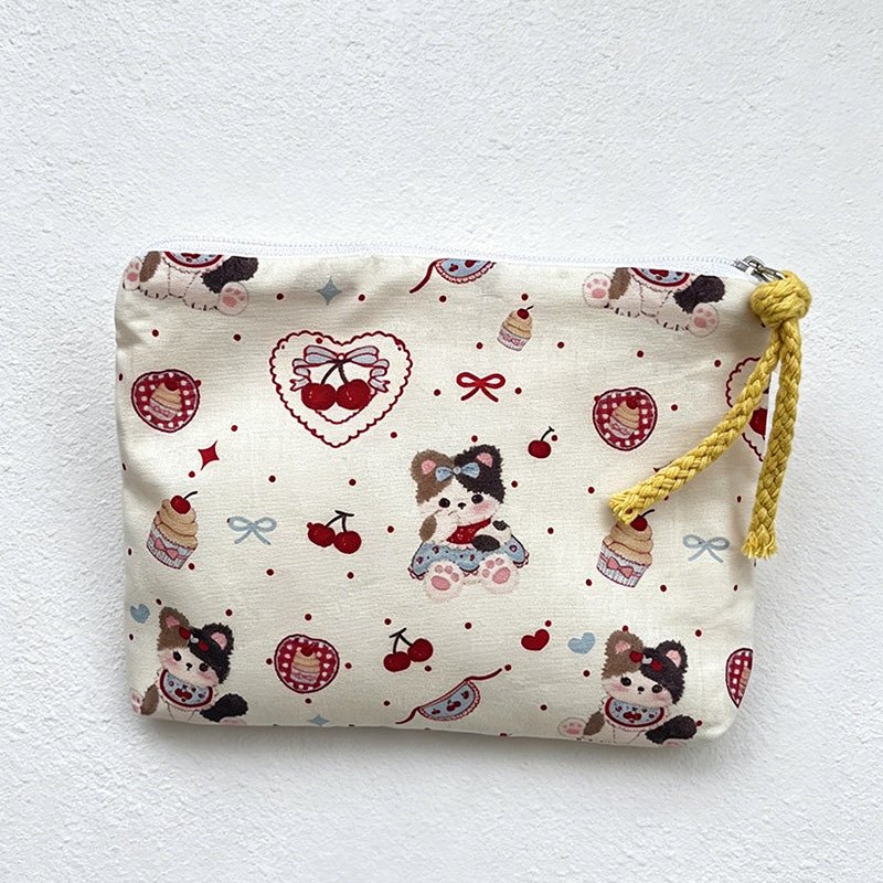 Teuke Home Canvas Zipper Pouch - Small Storage Accent