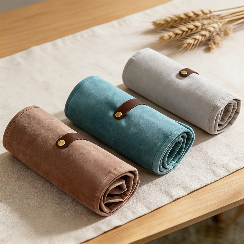 Teuke Home Roll Up Jewelry Organizer Bag - Useful Tabletop Accent