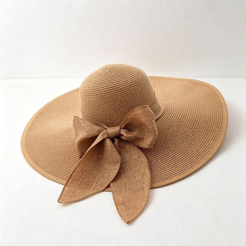 Teuke Home Bow Back Sun Hat - Adjustable Wide Brim Style
