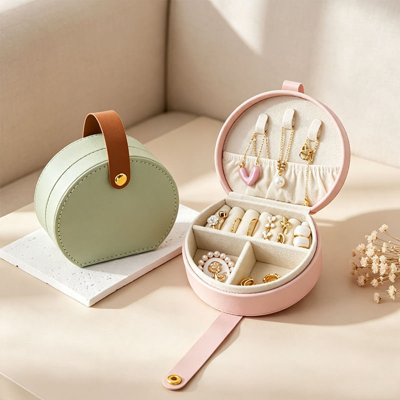 Teuke Home Creative Divided Travel Jewelry Case - Calm Shelf Addition