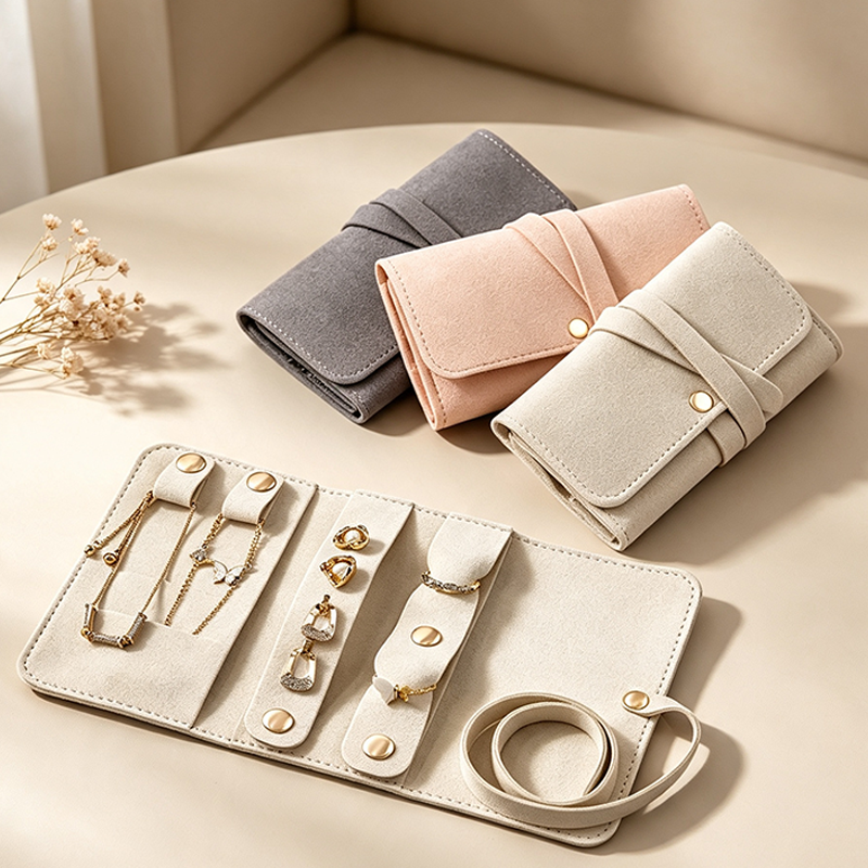 Teuke Home Snap Fold Jewelry Jewelry Case - Softly Ordered Essential
